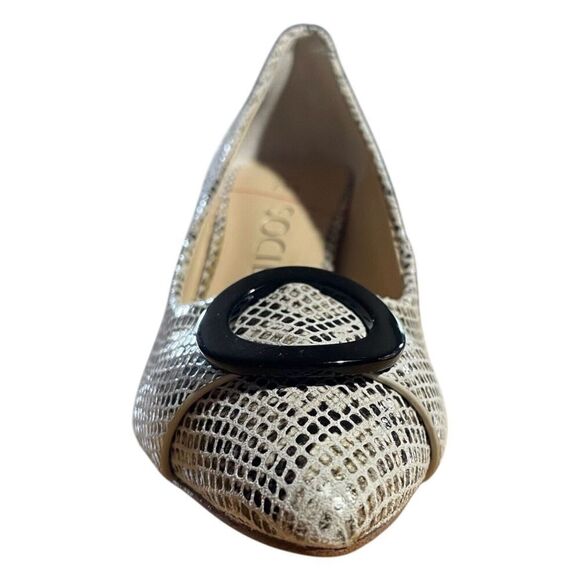 Sole Society Ronya Pump Leather Brown Snake Print Pointed Toe Heel Women’s Sz 6M - Picture 2 of 8